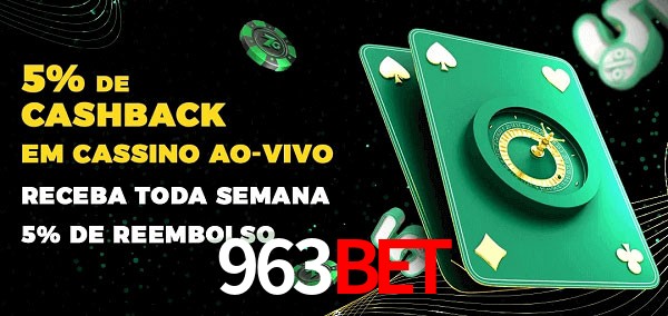 Promoções do cassino ao Vivo 963bet
